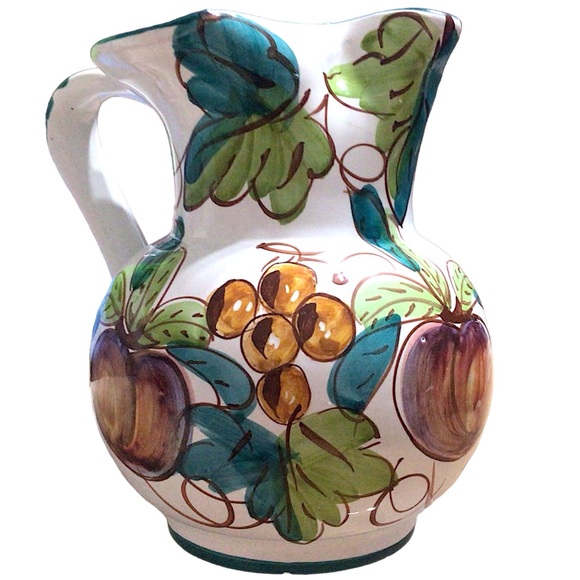 Prince Macaroni Spaghetti Co Other - PRINCE MACARONI SPAGHETTI 1940s VINTAGE ITALIAN CERAMIC HAND-PAINTED PITCHER